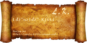 László Kitti névjegykártya